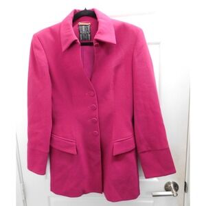 Bestini Paris River Jacket Magenta Wool Blazer sz 2